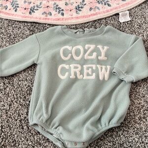 Cozy Crew Kids Bodysuit - Soft Green